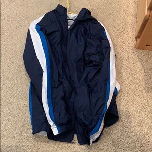 amazing blue color block nike windbreaker